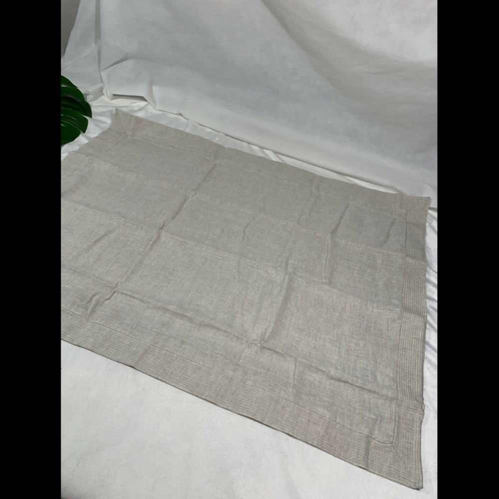 NIB‎ Hotel Collection Natural Linen (1) Standard Sham Pillow Case - Picture 4 of 12